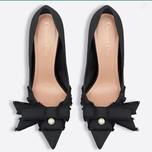 Dior Black Women's Shoes with Bow Detail Dior Adiorable Pump Box size 36 Pointed